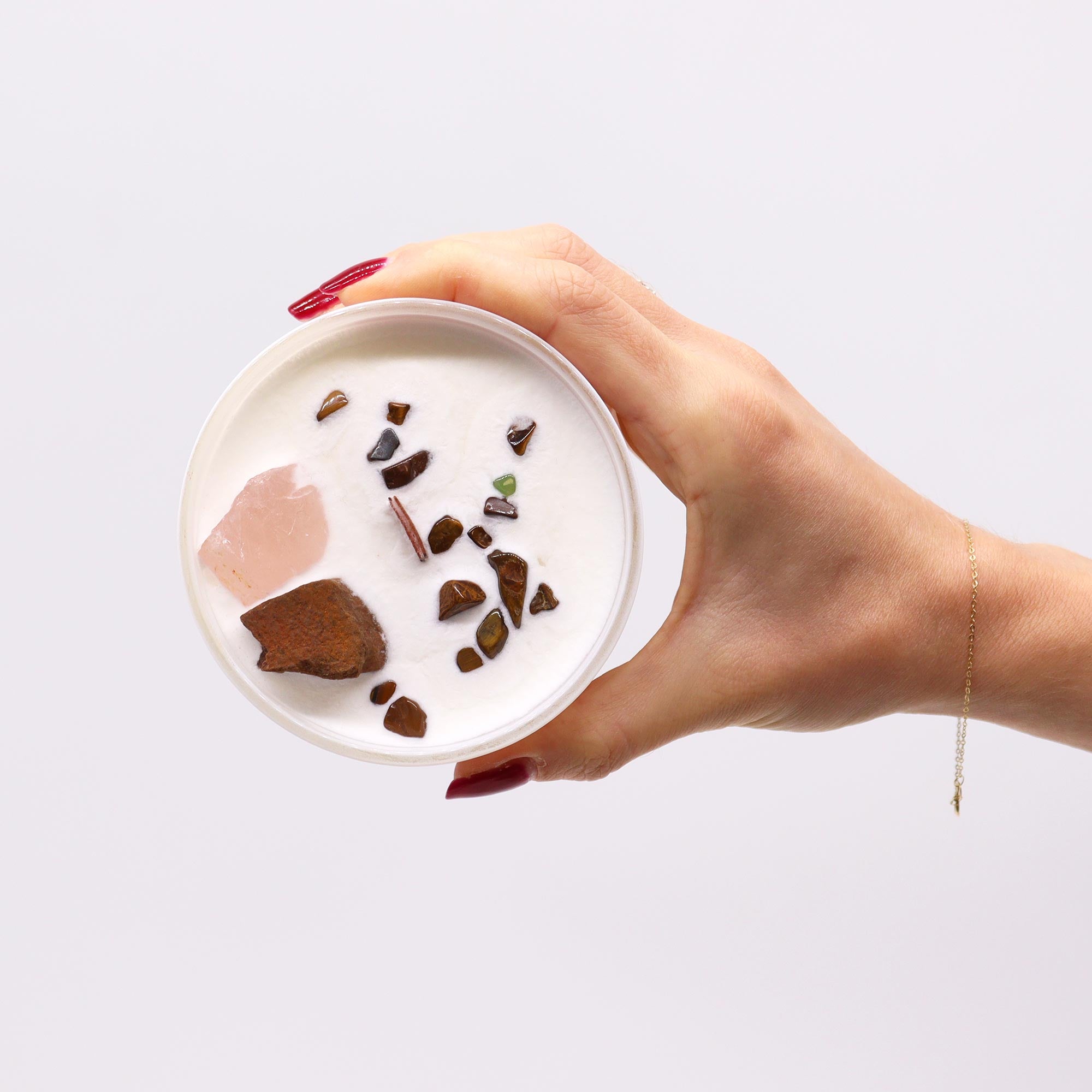 Oranžinė KŪRYBOS IR AISTROS kristalų žvakė