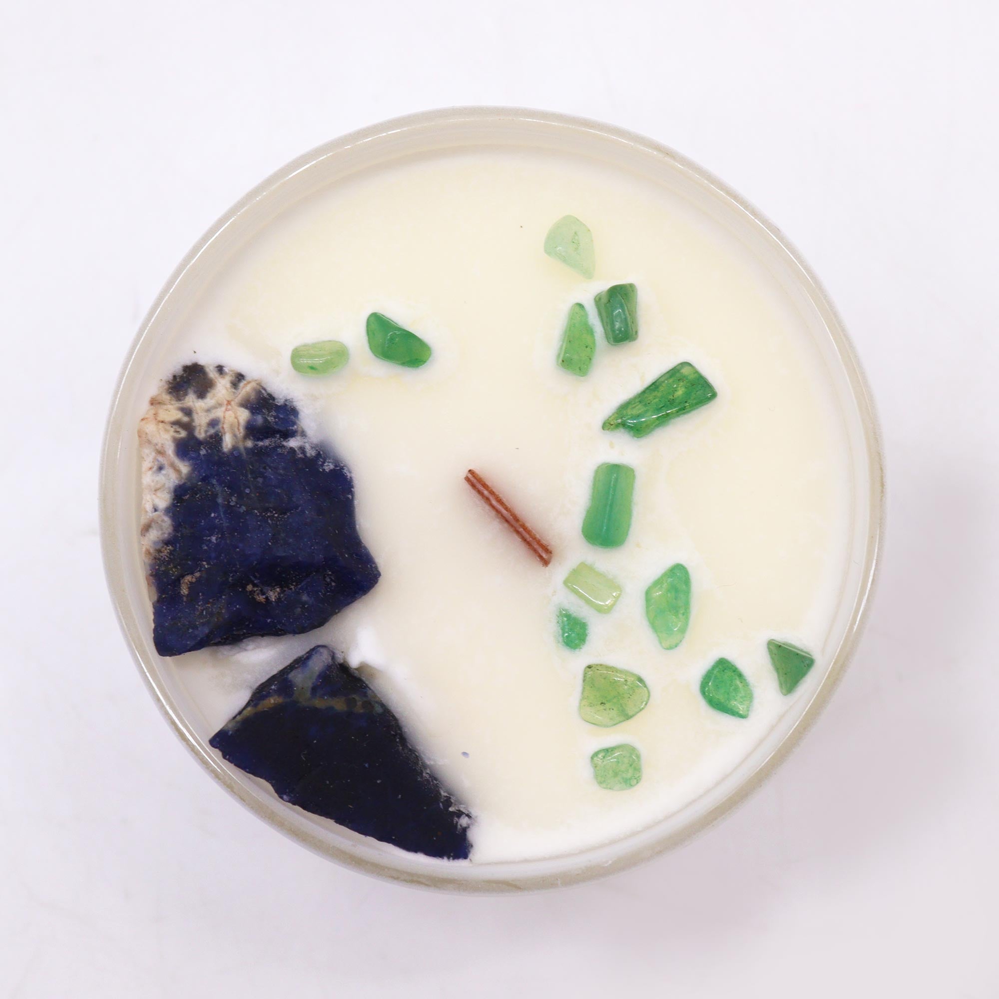 Žydroji SAVIRAIŠKOS kristalų žvakė