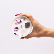 Alyvinė SĄMONINGUMO kristalų žvakė