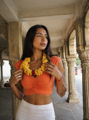 Nauja diena Crop top Orange