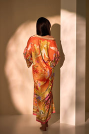 Kimono chalatas - koralinis